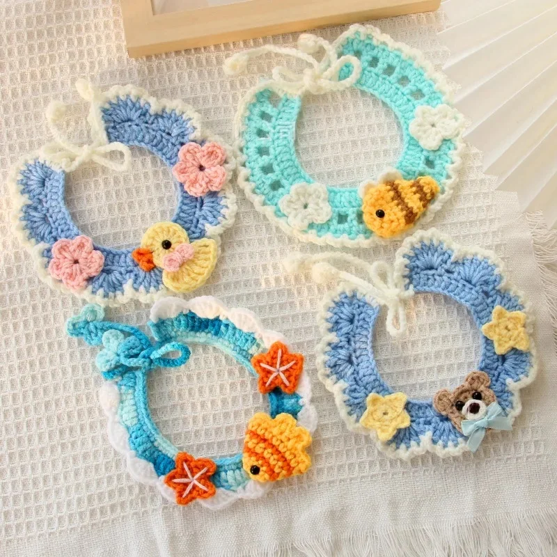 Dogs Cats Pet Accessories Collars Drool Bibs Cute Decorations Flowers Animal Styles Animal Items Cat Accessories