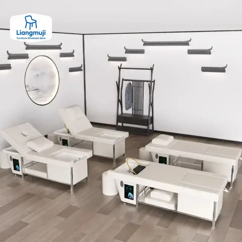 샴푸 베드 일본식 헤드 스파 워터 테라피 베드 미용사 의자 뷰티 살롱 헤어 워싱 일본식 헤어 살롱 가구