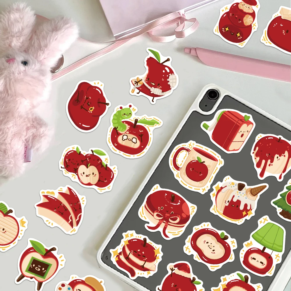 50PCS Cartoon Apple Paradise Fun Stickers Set DIY Phone Case Laptop Water Cup Handbag Stickers