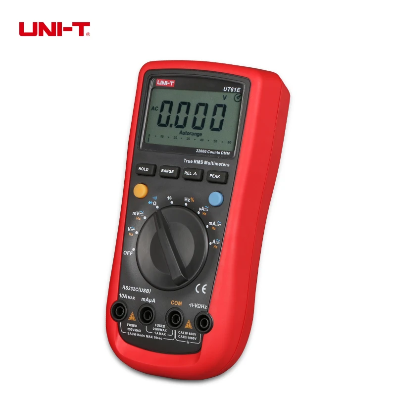 UNI-T UT61A UT61B UT61C UT61D UT61E Modern Digital Multimeter True RMS Auto Range NCV EF Input Protection Data Hold