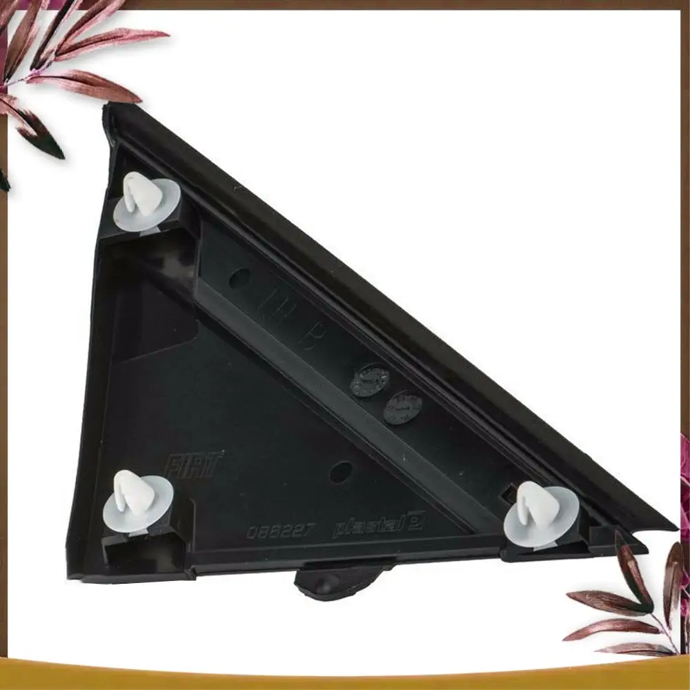 AB59-Car Door Mirror Flag Cover Molding Triangle Cover For FIAT 500 12-19
