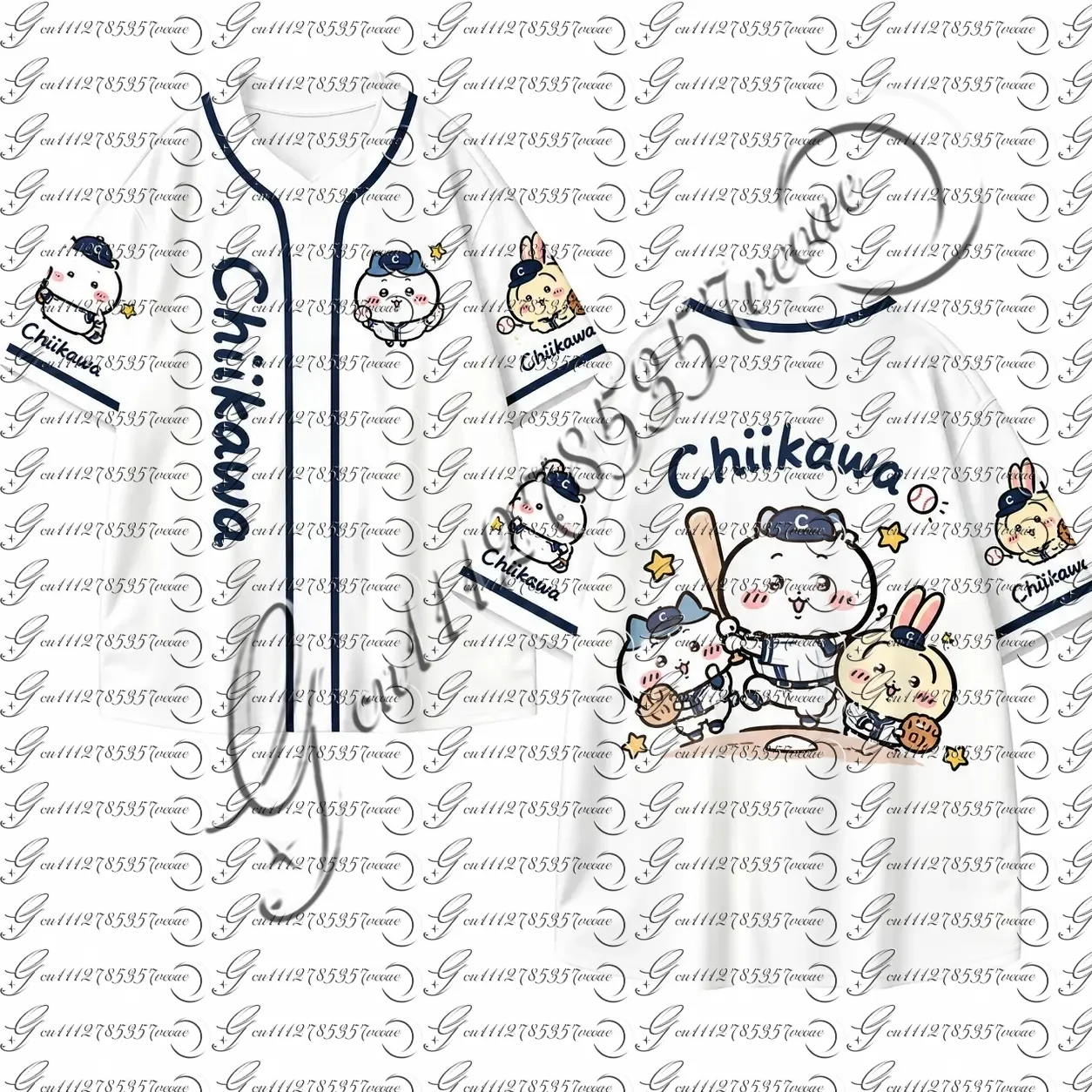 camiseta-estilo-beisebol-com-desenho-animado-chiikawa-kawaii-estampa-frontal-e-traseira-manga-curta-unissex-jaqueta-solta-estilo-beisebol-casual-para-combinar-em-familia
