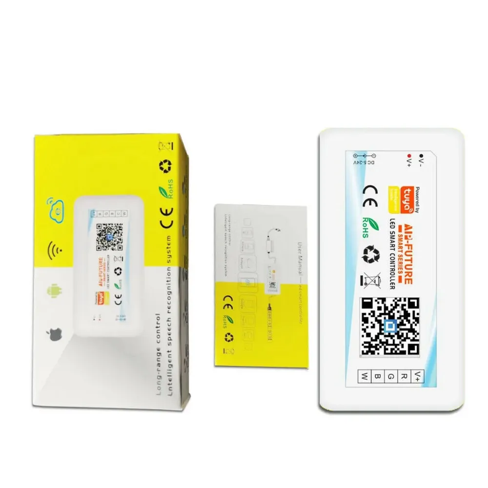 Tuya Wifi DC12V-24V Smart Wireless Controller CCT/RGB/RGBW 5050/2835 LED Strip Light Controller for Alexa GoogleHome Smartlife image 3