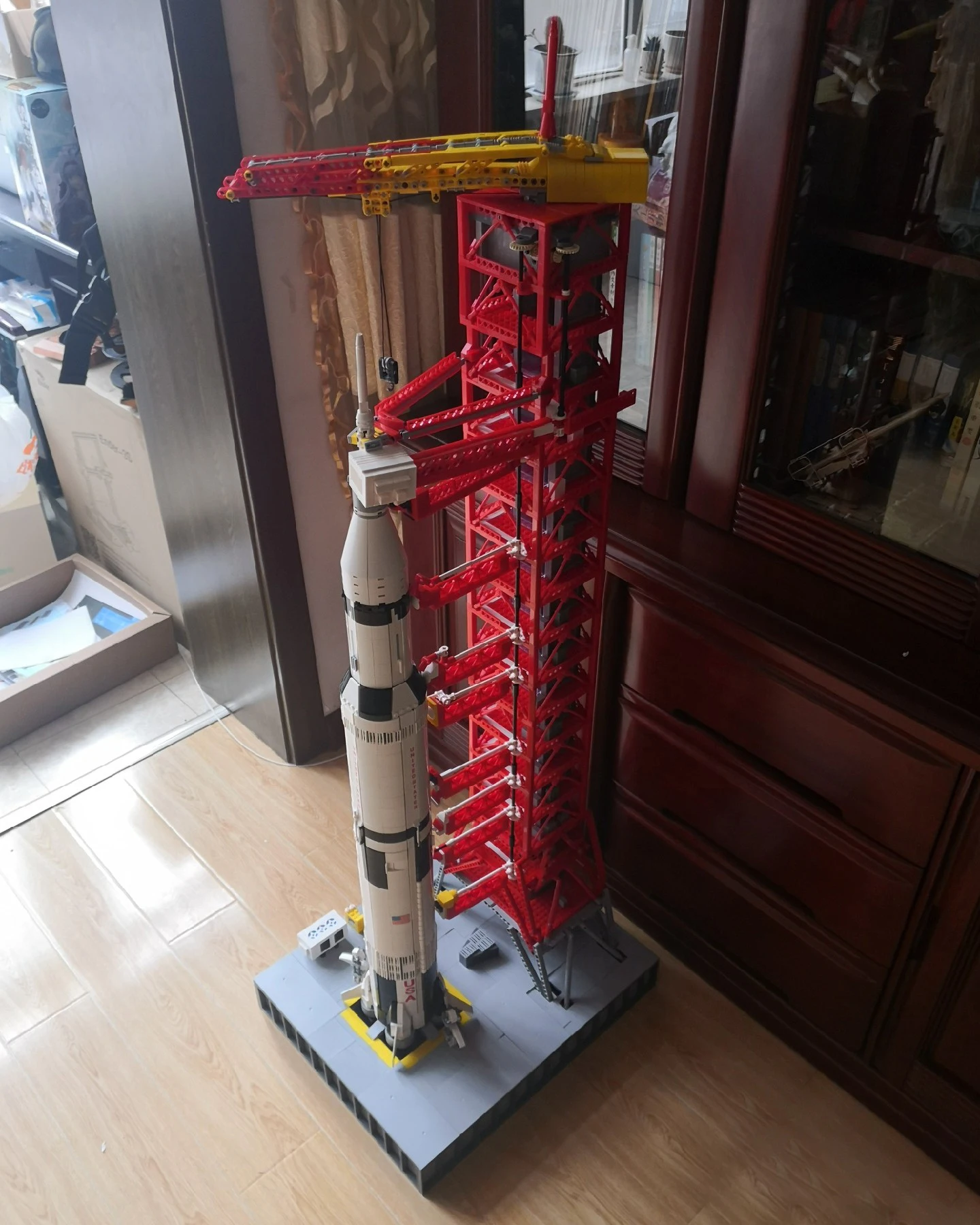 031003 Ideas Space Center Apolloed Saturn V Launch Umbilical Tower Moc 21309 Brick Model Buliding Modular Block Boy Toys 3586pcs