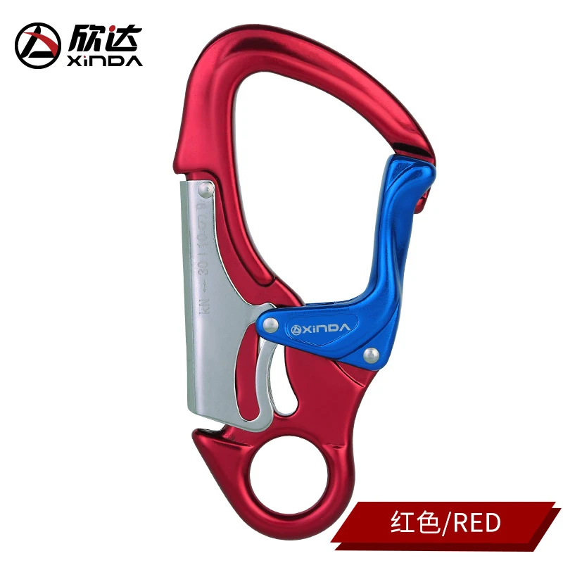 Xinda Outdoor Rock Climbing Carabiner 30KN Mountaineering downhill Safety hook Via Ferrata Buckle Working At Height  Equipment