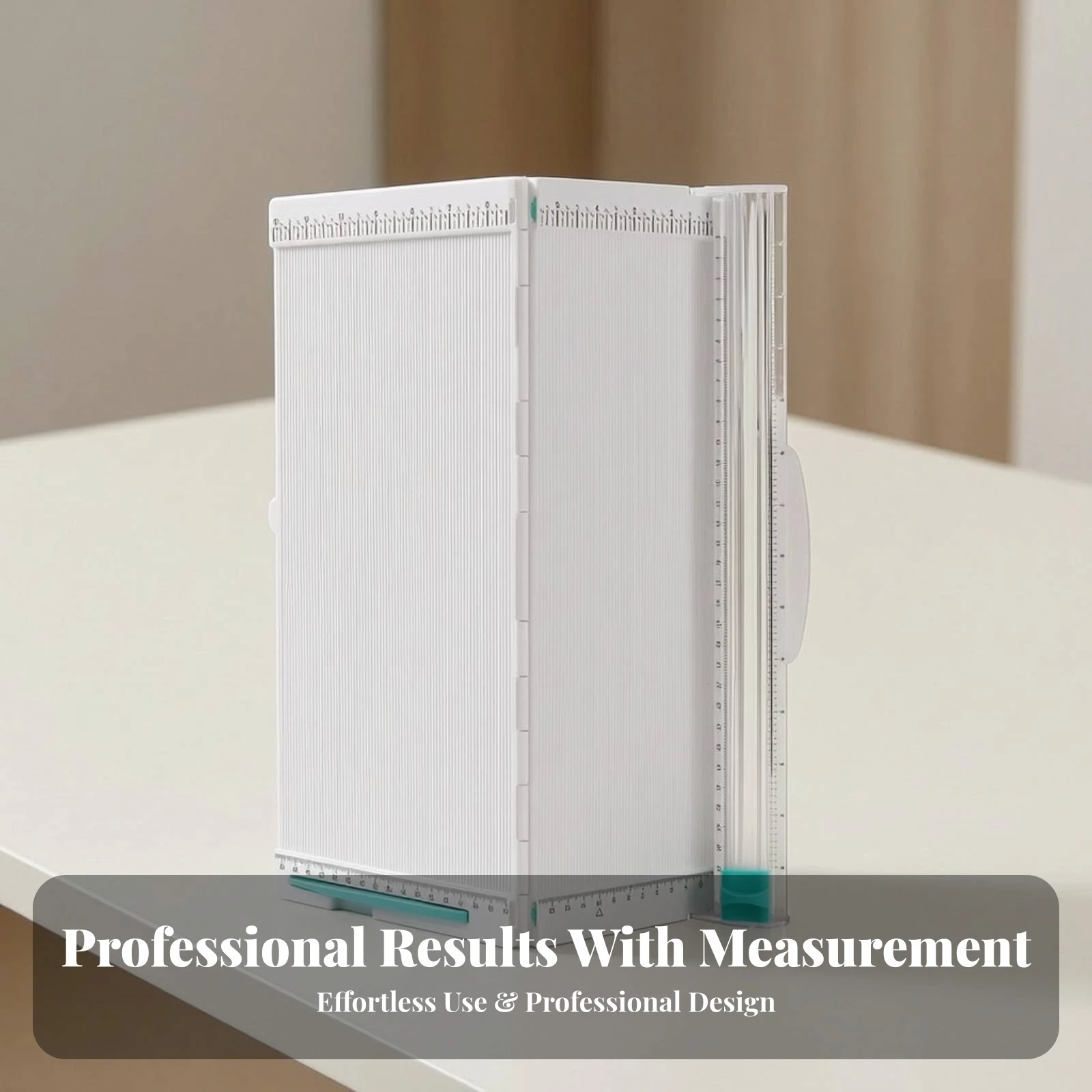 Folding Paper Cutter Precision Paper Cutter with Positioning Ruler Multi-Function Clear Scale for Crafters, Scrapbooking