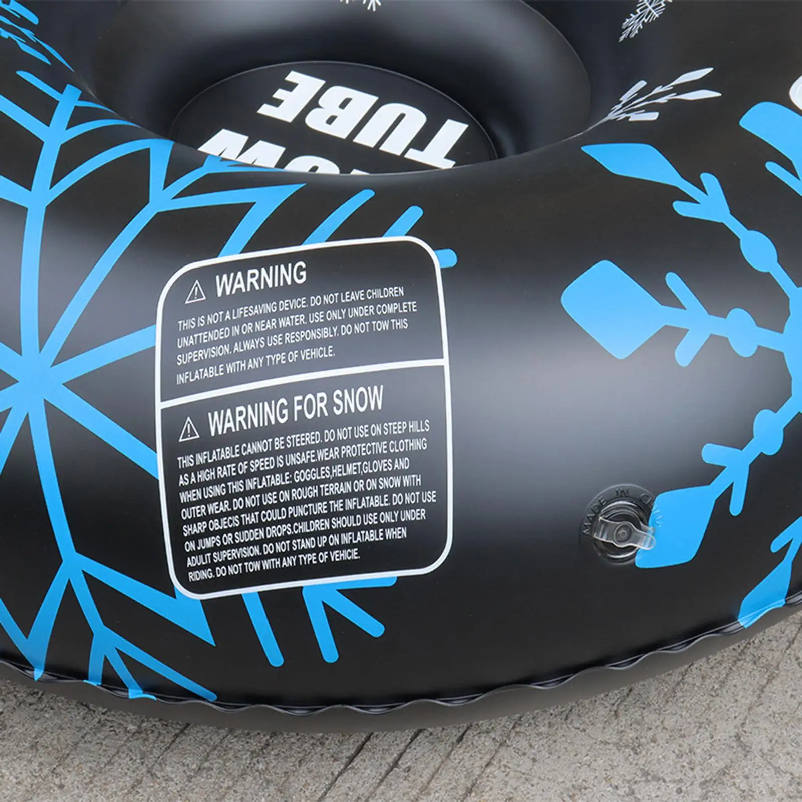 

Inflatable Snow Tube PVC Sledding Tire Toy 35.43in Thickened Winter Sleds For Christmas Iced River Lake Skiing Winter Game Women