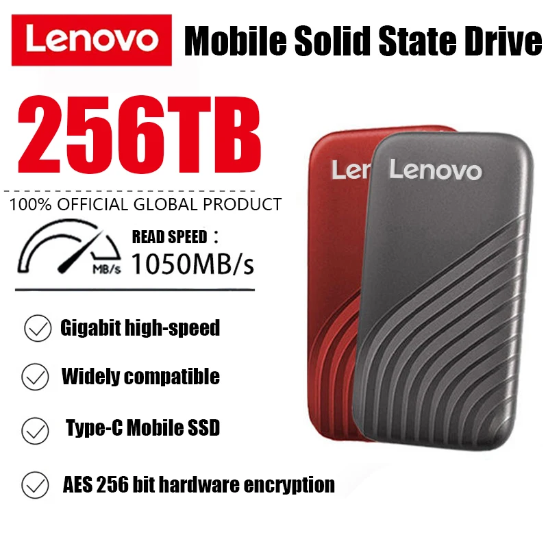 

Оригинальный новый высокоскоростной портативный SSD Lenovo 128 ТБ 16 ТБ 8 ТБ портативный внешний твердотельный жесткий диск 2 ТБ интерфейс USB3.1 для мобильных устройств