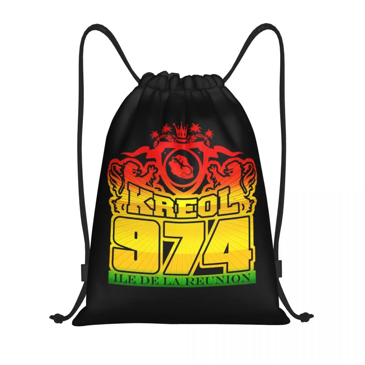 Mochila personalizada para hombre y mujer, bolsa con cordón para ir de compras, Yoga, gimnasio, deportes, 974