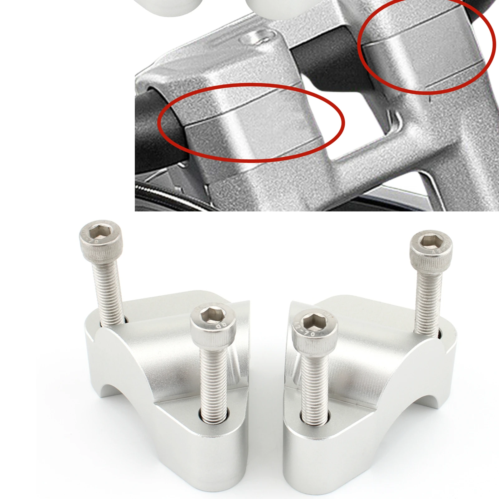 

Motorbike Handlebar Heightening Handle Bar Riser Clamp Adapter For Triumph Tiger 1200 GT Pro 2022-2023