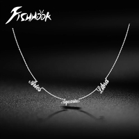 Personalized Multiple Name Necklace For Women Men Custom Nameplates Pendant Stainless Steel Family Member Couple Jewelry Gif