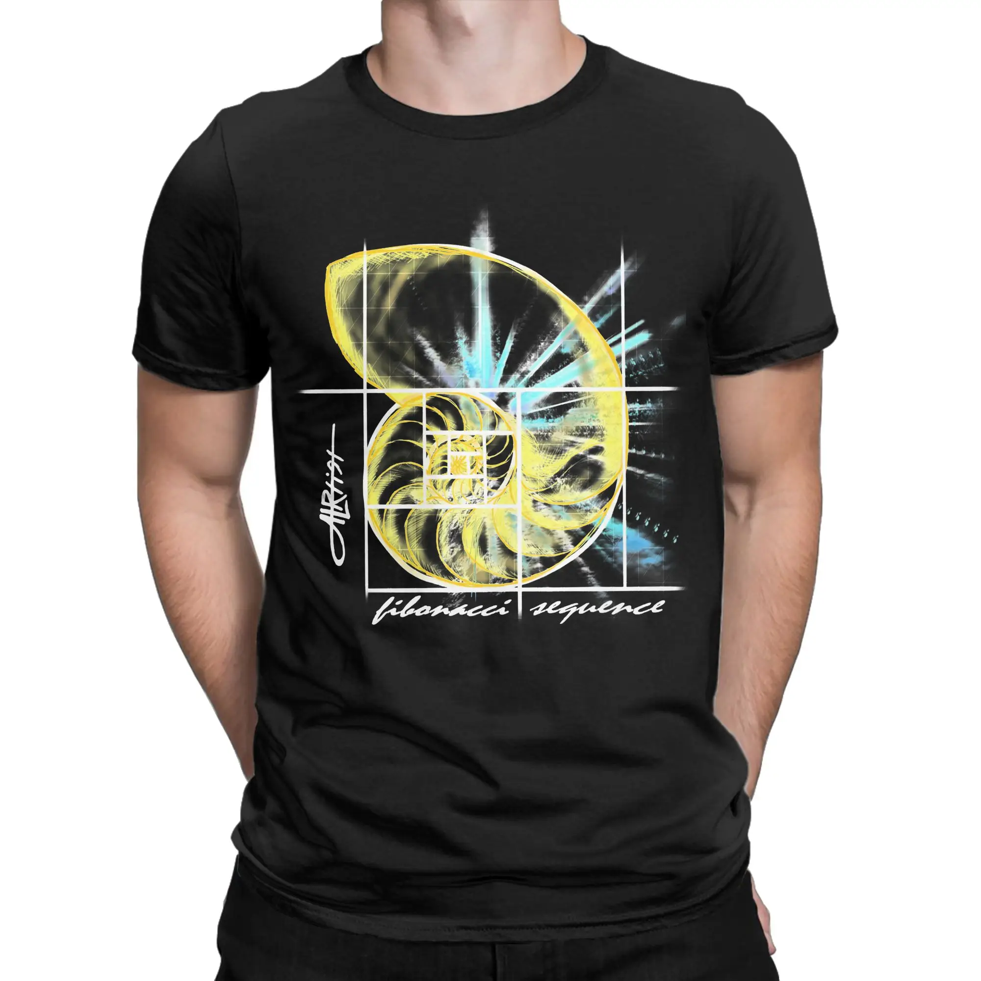 Novelty Fibonacci Sequence T Shirt For Men Women Short Sleeve Clothing Golden Ratio Math Technical Geek Cotton Summer Top Tee