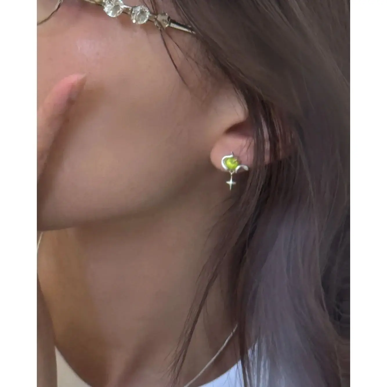 Anime Love and Deepspace Caleb Attribute Impression Wind Cosplay Cartoon Mini Q-Version Orecchini Kawaii Raccogliere il regalo di compleanno