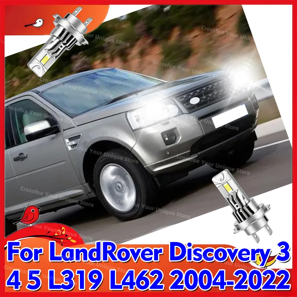 2x Lâmpada de Farol LED H7 6000K 30000LM para LandRover Discovery 3 4 5 L319 L462 2004-2022 2005 2006 2007 2008 2009 2010 2011 2012