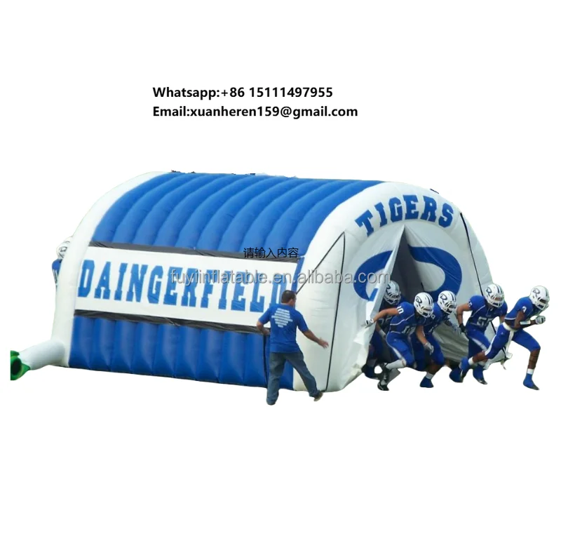 Very High Quality Sports Inflatable Advertising Tunnel Tent Football Baseball Game Promotion Use Commercial