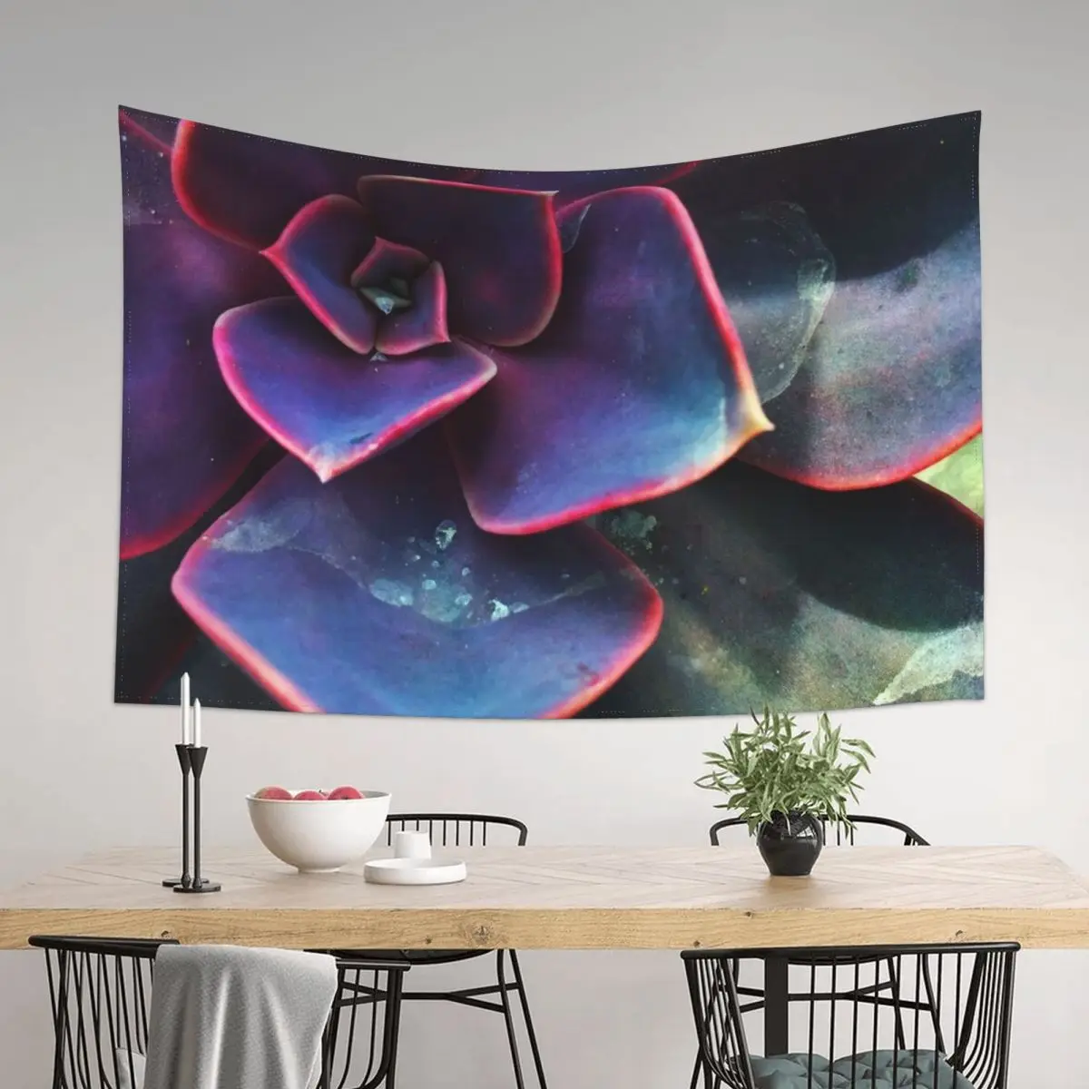 

Purple Succulent Tapestry Decoration Home Carpet Wall Things To Decorate The Room Tapestry