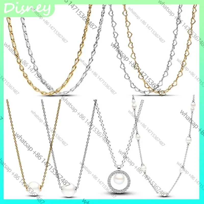 

2024 Fashion Necklaces Pearl Necklace Heart Chain DIY Charm Women Jewelry Gifts
