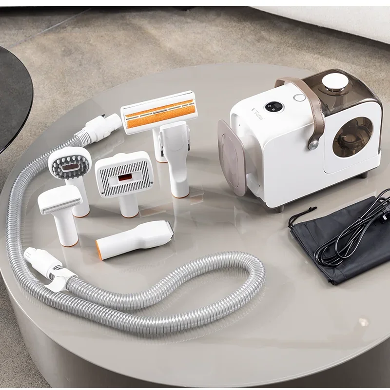 

Customization Pet Vacuum Cleaner Electric Slicker Vacuum Cleaning Dog And Cat Hair Grooming Brush Portable Pet Grooming Vacuum