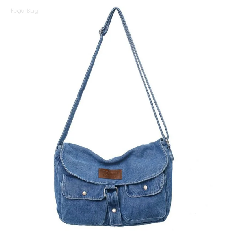 Women's Crossbody Bag Single Shoulder Bag Artistic New Style Casual and Versatile Fashionable and Multi Pocket Denim