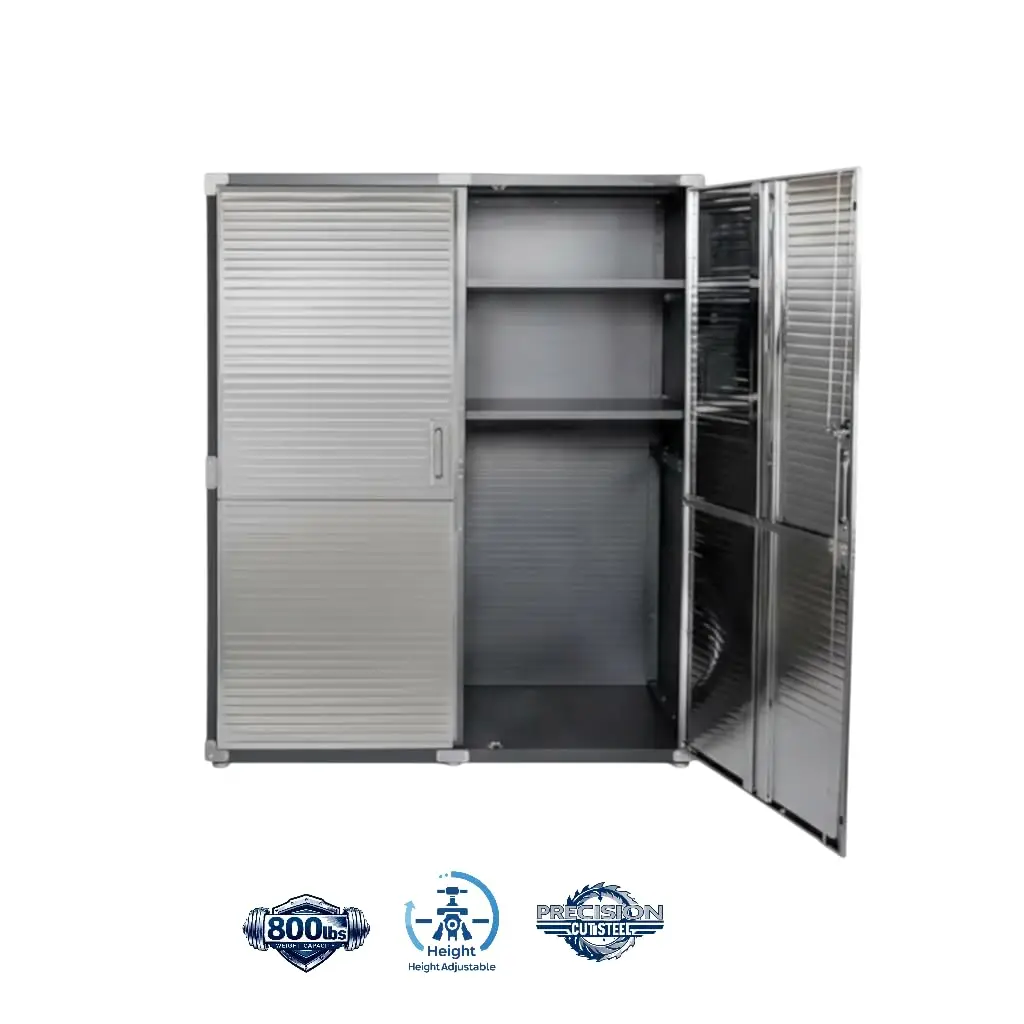 Heavy-Duty Commercial Storage Cabinet Metal Lockable 60