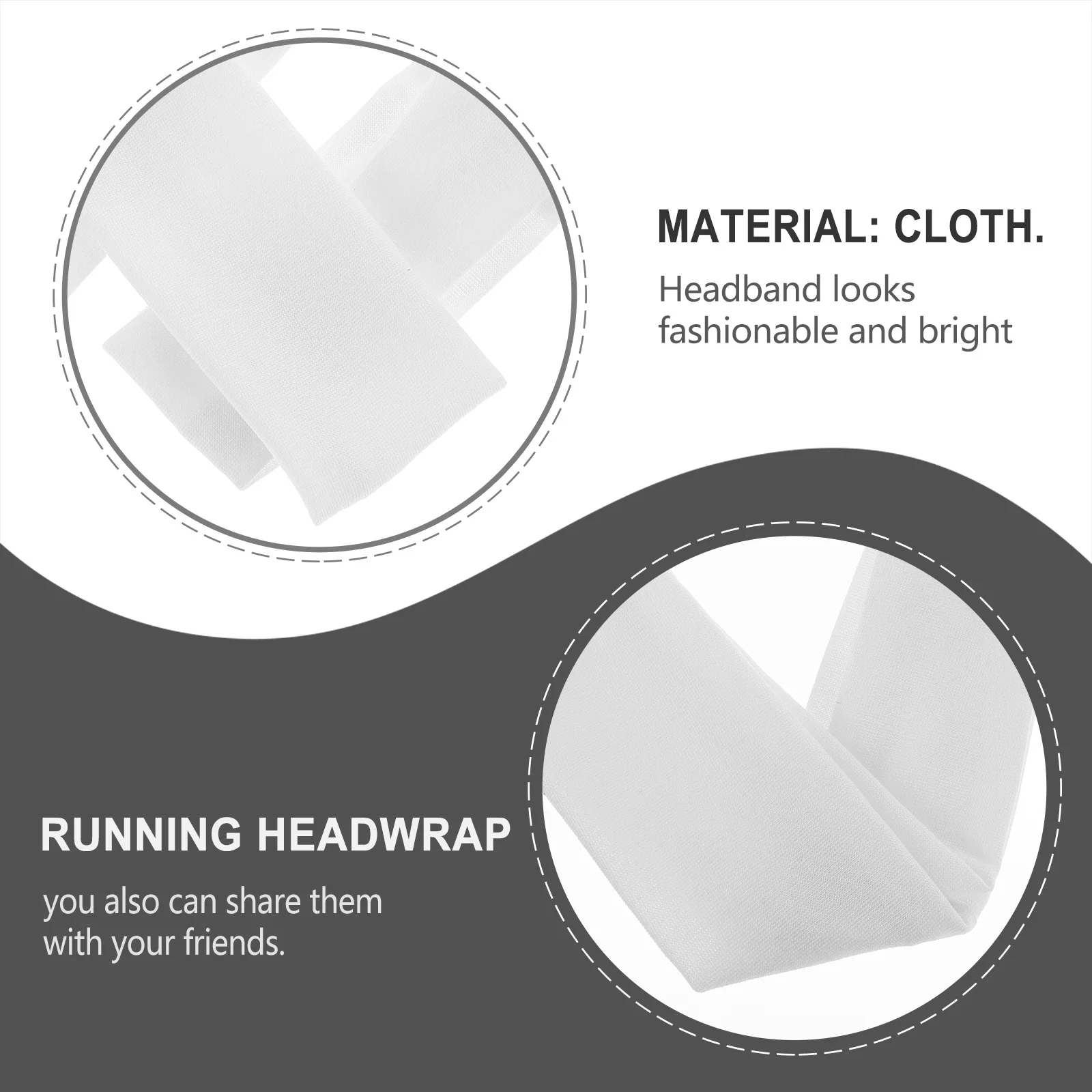 

10Pcs Elastic Headband Moisture-Wicking Non-Slip Sports Head Wrap for Yoga Baseball Running Fitness Hairbands Women Men