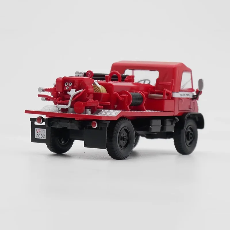 Escala 1:43 ixo unimog 404 modelo de carro de liga de motor de bombeiros fundido produto acabado simulação brinquedo coleção presente modelo estático
