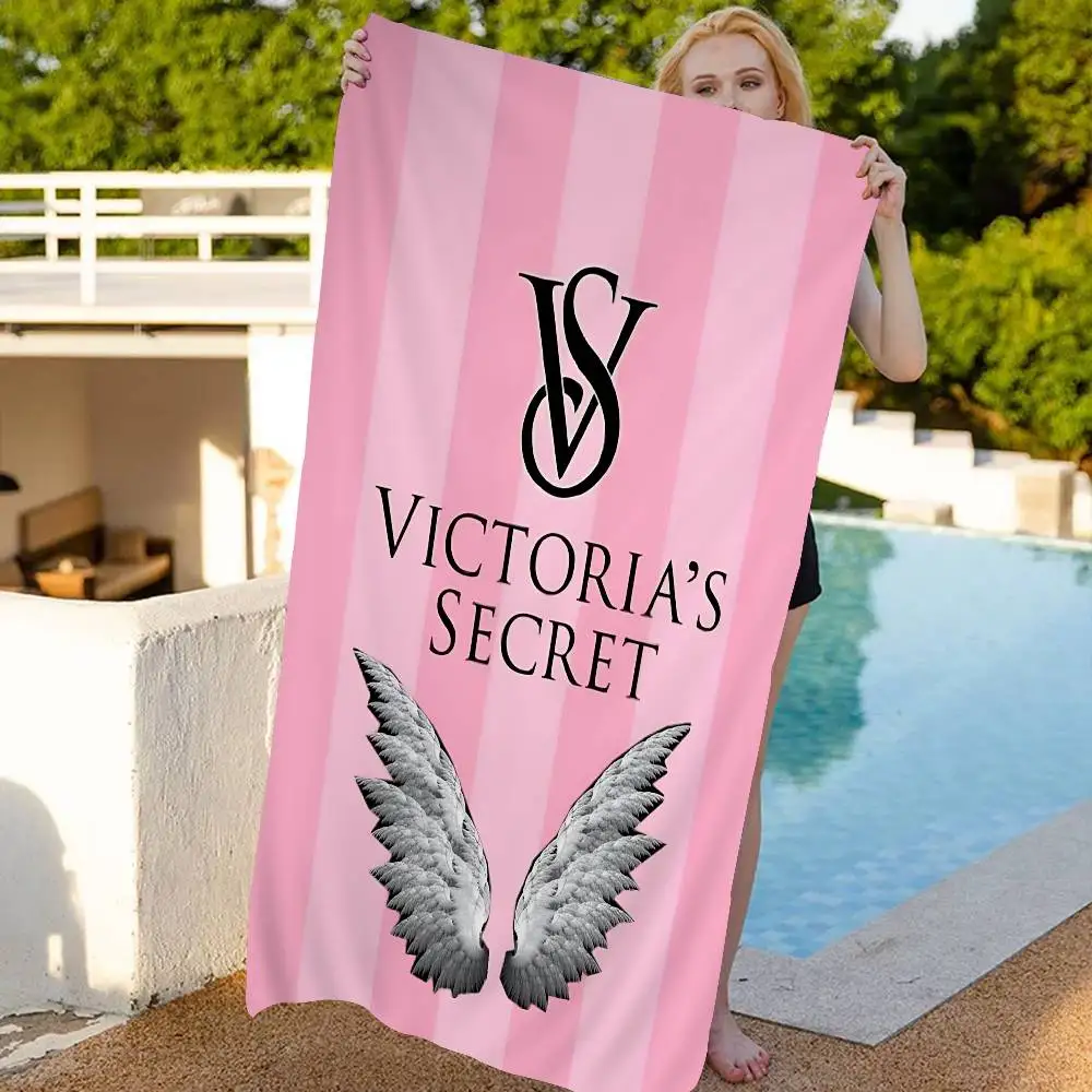 V-Victorias-Fashion-S-Secret Vintage Beach Towel Colorful Bath Towels For Girl Microfiber Quick Dry Custom Sand Free Yoga Spa