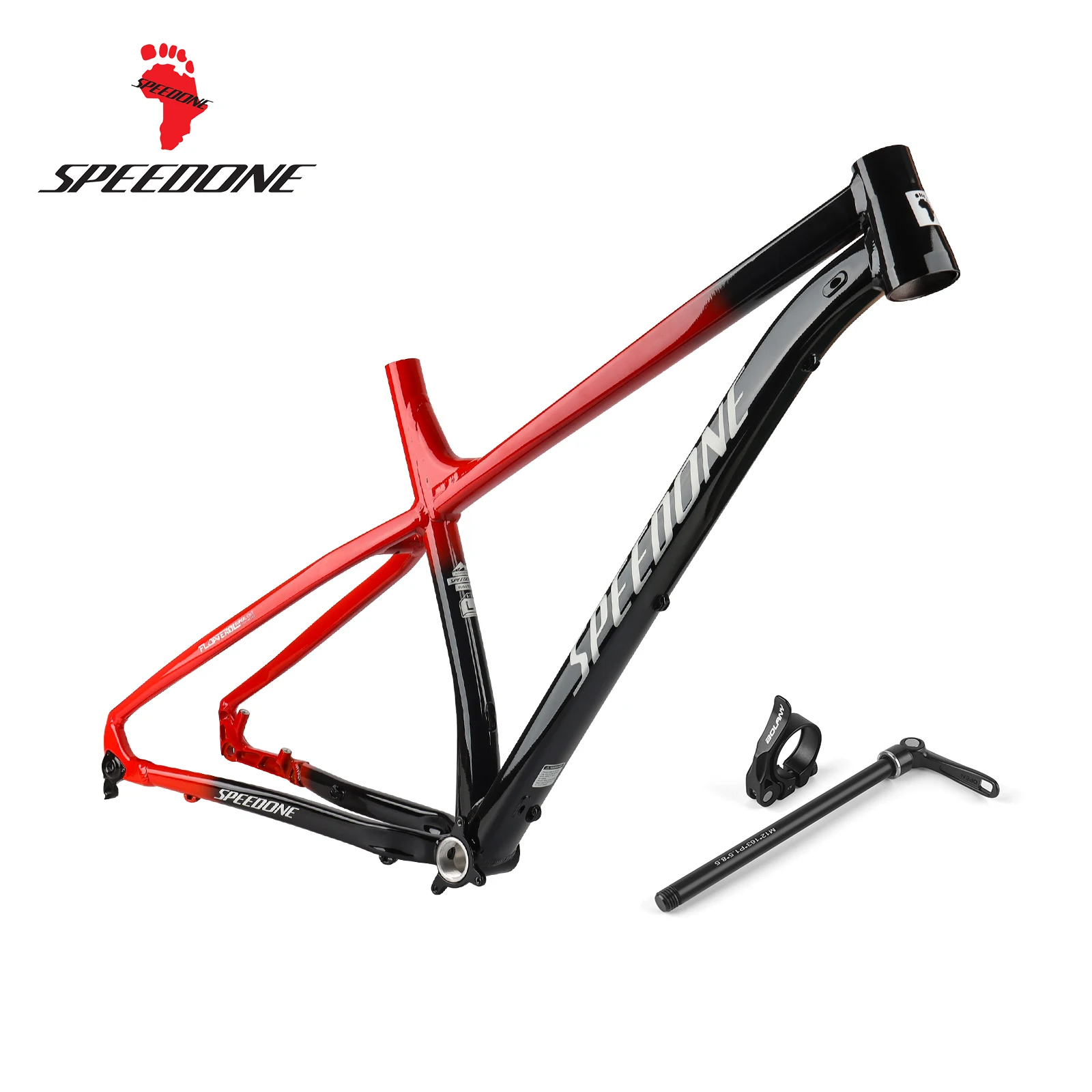 SPEEDONE 29 Bicycle Frame Boost 148mm Aluminum 29 MTB Frame Tapered Tube for Endurance Racing Gradient Color Mountain Bike Frame