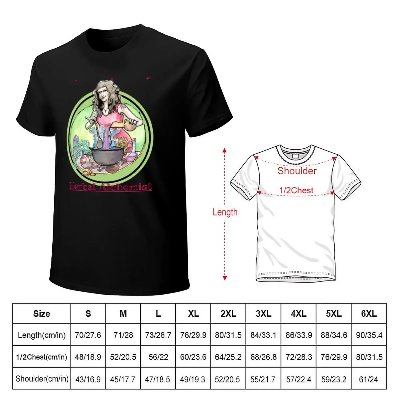 Sage Moon Apothecary - Herbal Alchemist T-Shirt street wear designer shirts plus sizes tee shirts for men