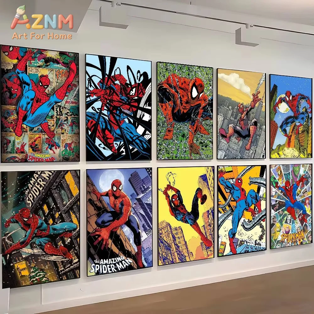 AZNM Anime Spiders-movie-Manes Wall Art Print Poster Japanese Art Exhibition Decorative Painting Modern Home Decor Gift