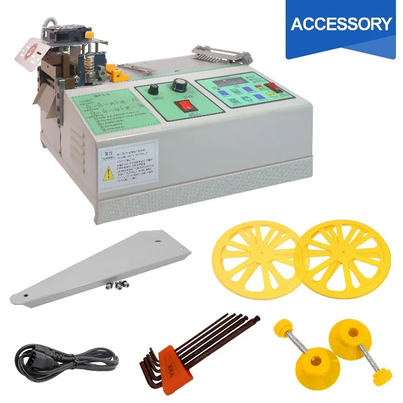 220V Webbing Cutting Machine Automatic Hot and Cold Tape CutterNylon ClothTape Textile Ribbon Cutting Machine Heat Shrink Cutter