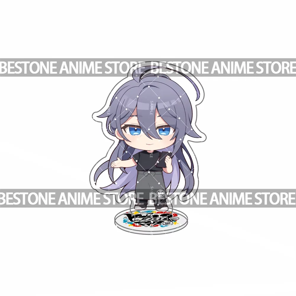 Hypnosis Mic 10cm Chibi Cafe Apron Outfit Acrylic Stand Keychain Anime Desktop Decor Fans Collectible Gift