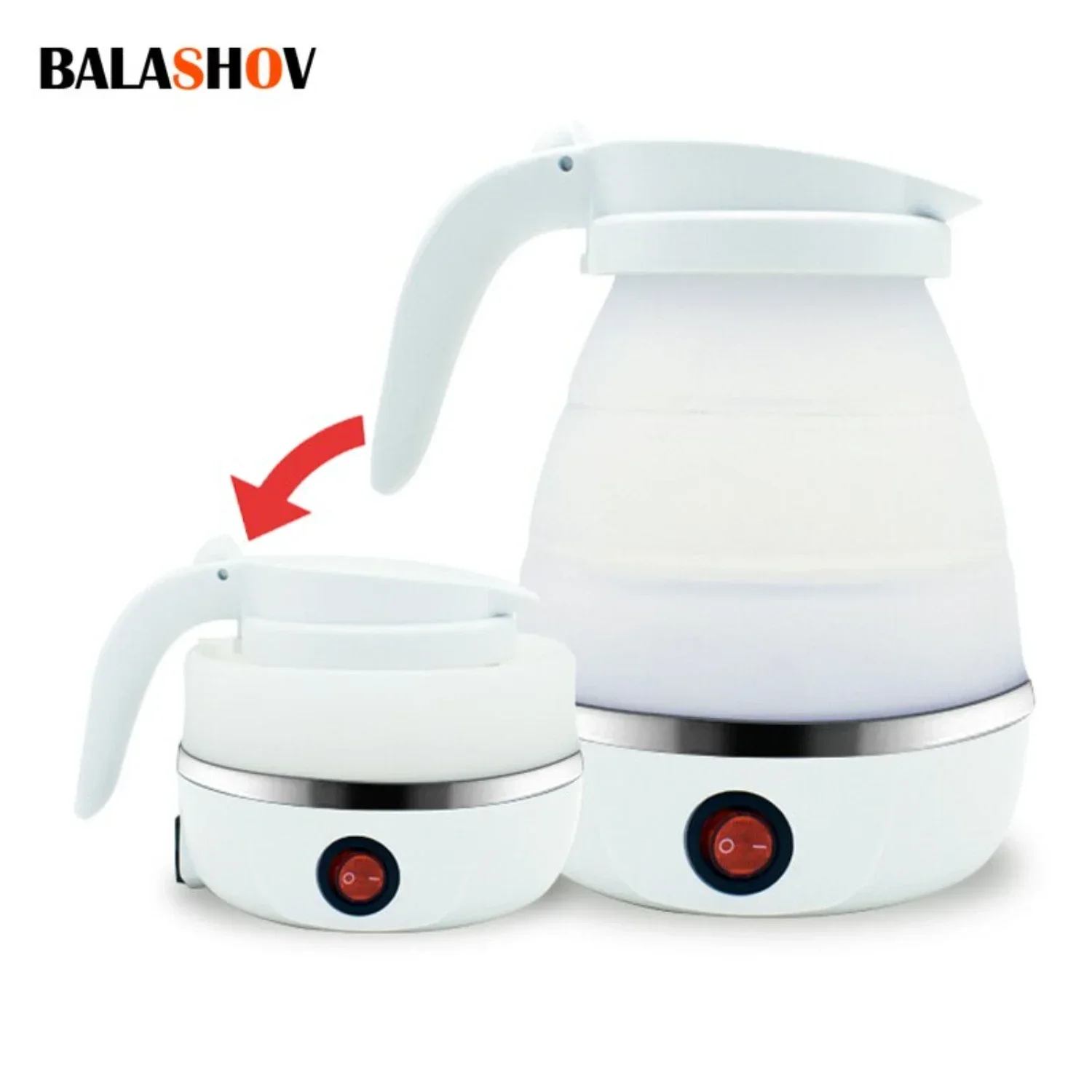 

Compact, Portable, and Efficient 600ML Teapot Water Heater - Perfect for Household and Travel - Convenient Kitchen Appliance wit