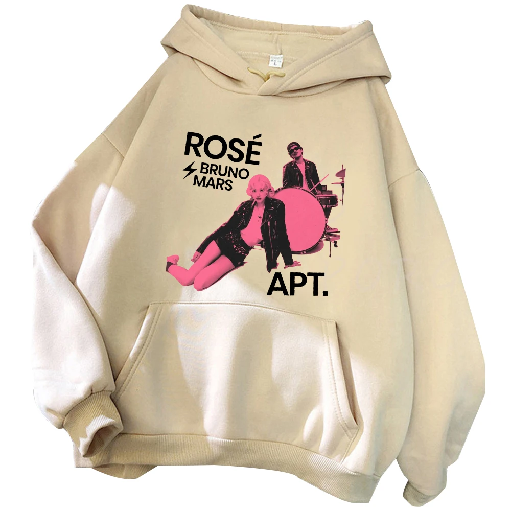 Rose Rosie APT. Bruno Mars Hoodie Harajuku Pullover Tops Sweatshirt Fans Gift