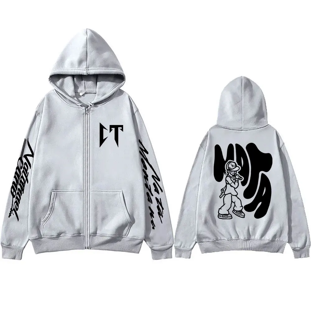 Sudadera con capucha de la cantante Natanael Cano Nata Montana Corridos Tumbados para hombre y mujer, chaqueta con cremallera de Hip Hop, sudaderas