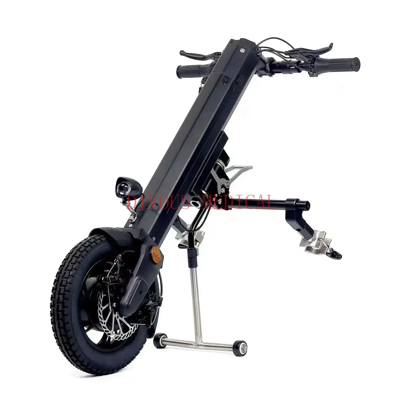 Fast Delivery 350W Motor 13AH/20AH 12Inch Disabled Wheelchair Trailer Electric Handbike Handcycle for Handicapped Wheelchair