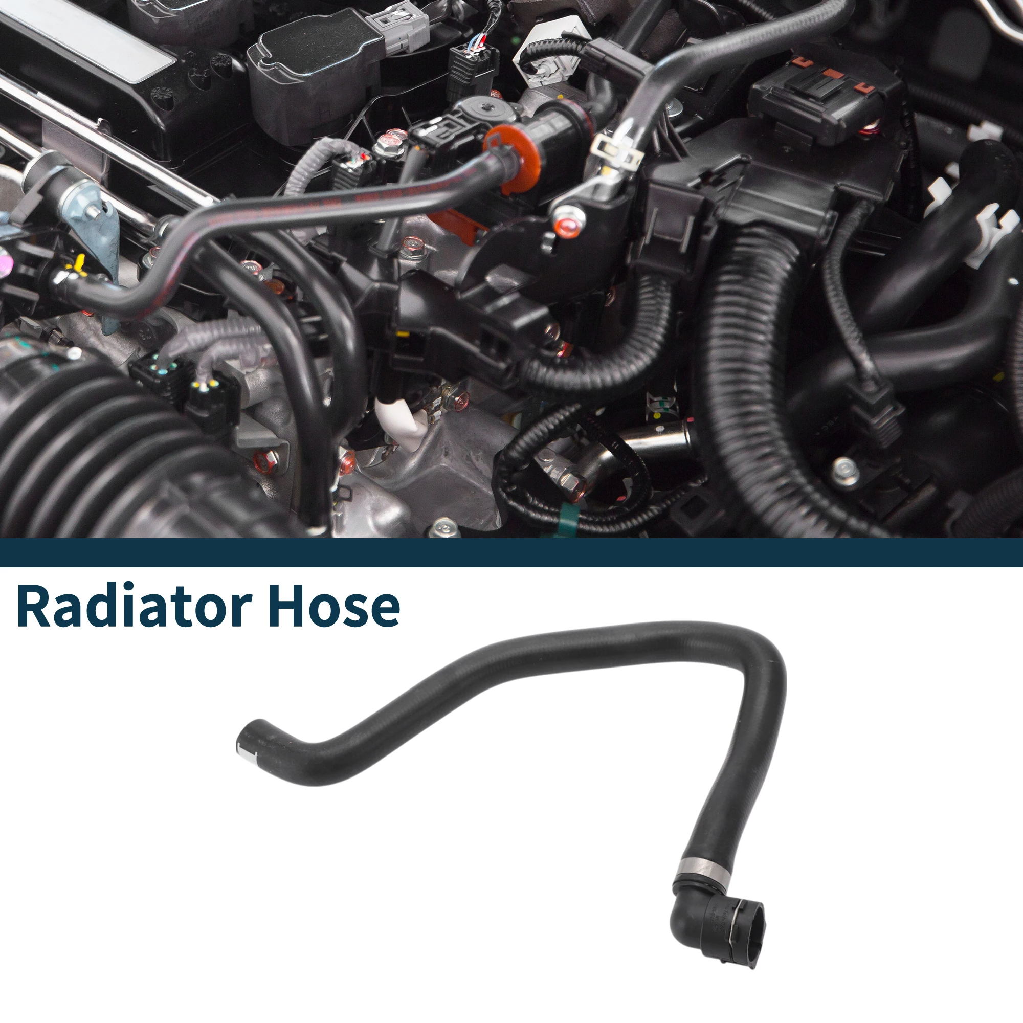 

X Autohaux Auto Radiator Hose Heater Hose No.8D0819371AB for Aud A4 1995-2001 Rubber 1 Pc Warm Air Inlet Pipe Car Accessories