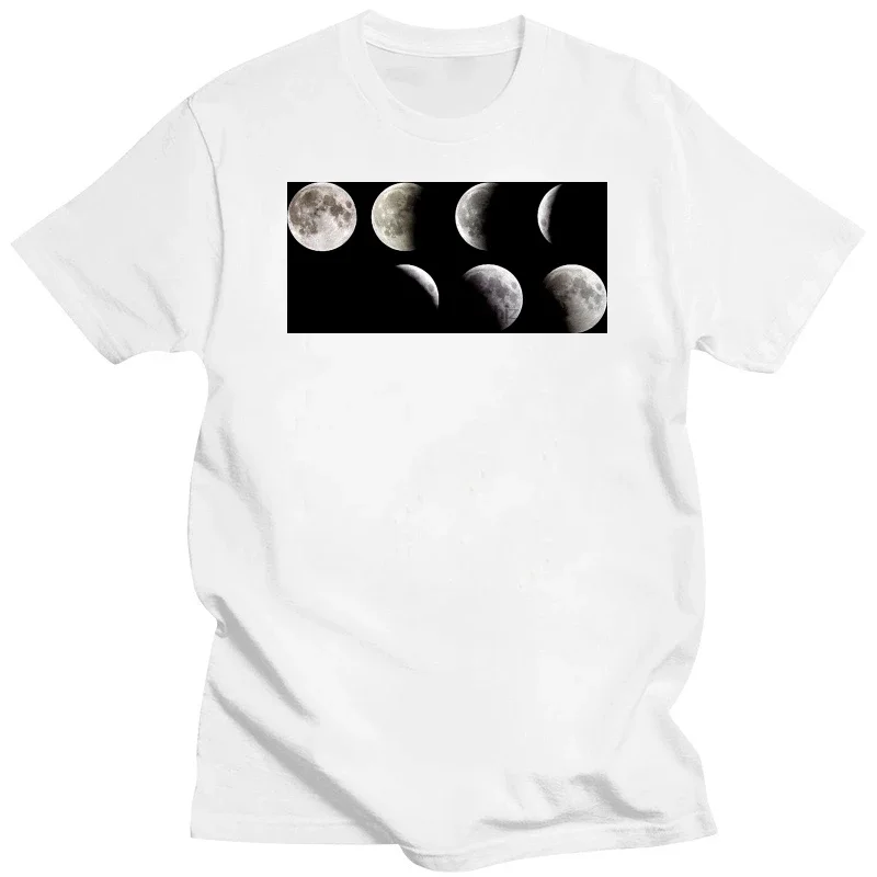 üst bilim inek Nerd hediye astronomi uzay serin rahat gurur t shirt erkekler Unisex moda Çeşitli ay evreleri ay T Shirt MAN