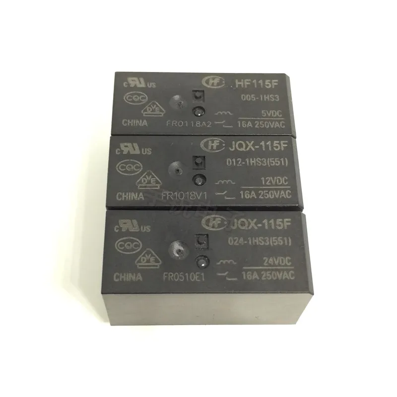 5PCS/lot New OriginaI HF115F-JQX-115F- 005 012 024-2ZS4 DIP-8 2-group conversion 8A relay