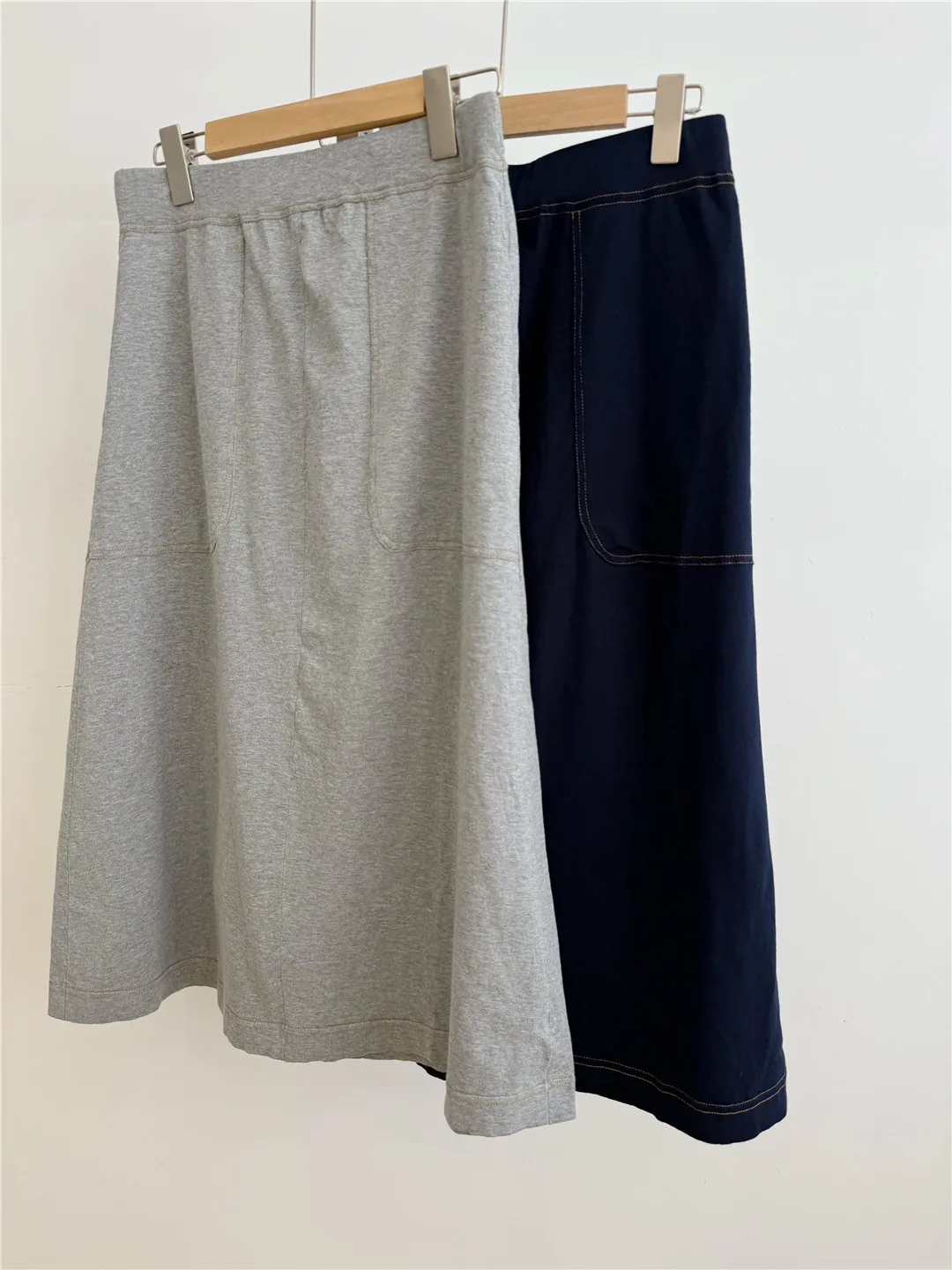 

Waed Pure Cotton High Waist A-Line Midi Skirt Casual Dstring Women's Skirts Slimming Japanese Retro Art Sle