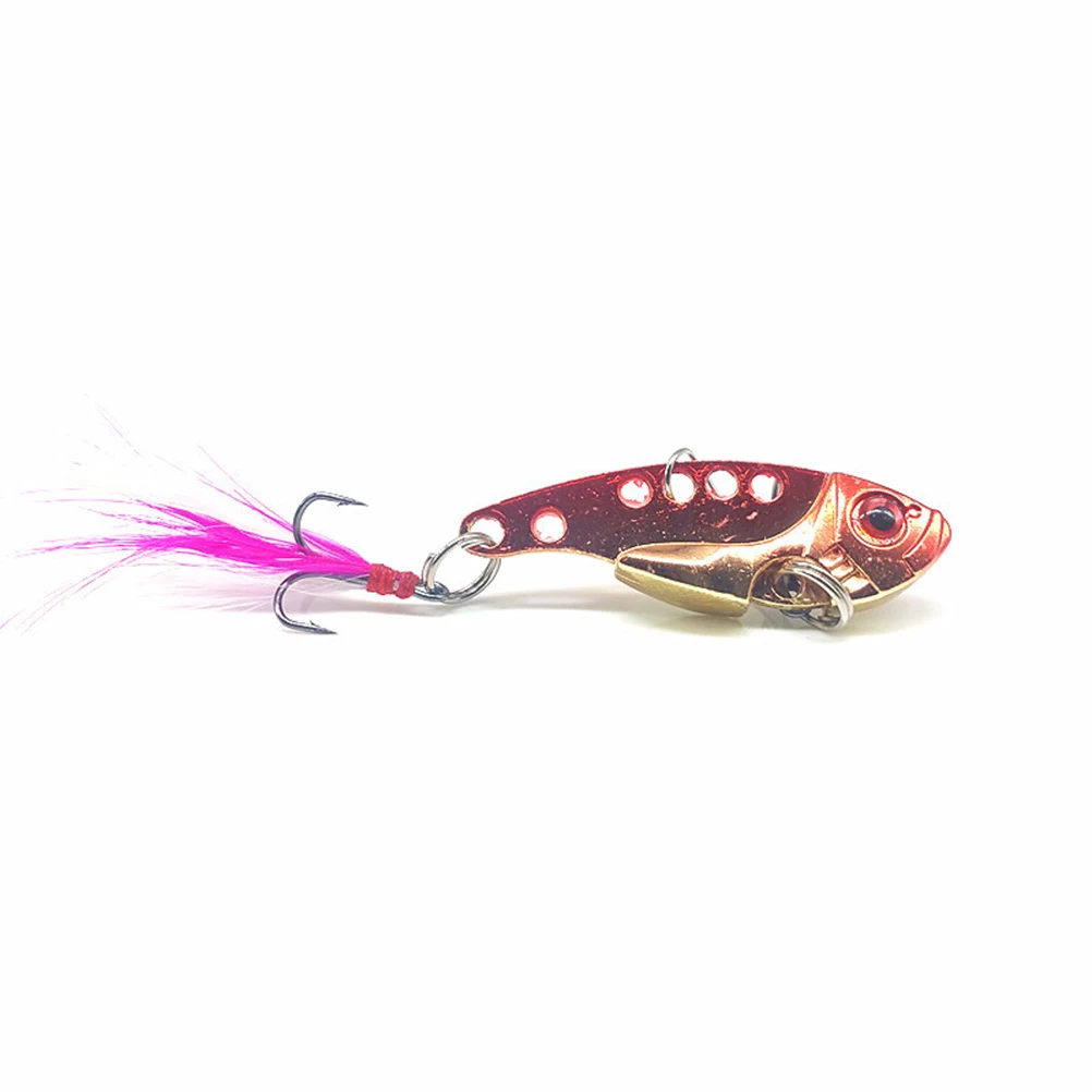 

4PCS Fishing Tackle Hard Metal Wobble Fish Lures Spoon Lure Bait Hook for Fish (Random Color)