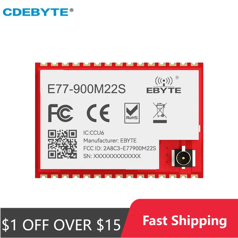 Wireless Module LoRaWan Spread Spectrum CDEBYTE E77-900M22S E77-400M22S 433/868/915MHz ARM Cortex-M4 Low Power Consumption SoC