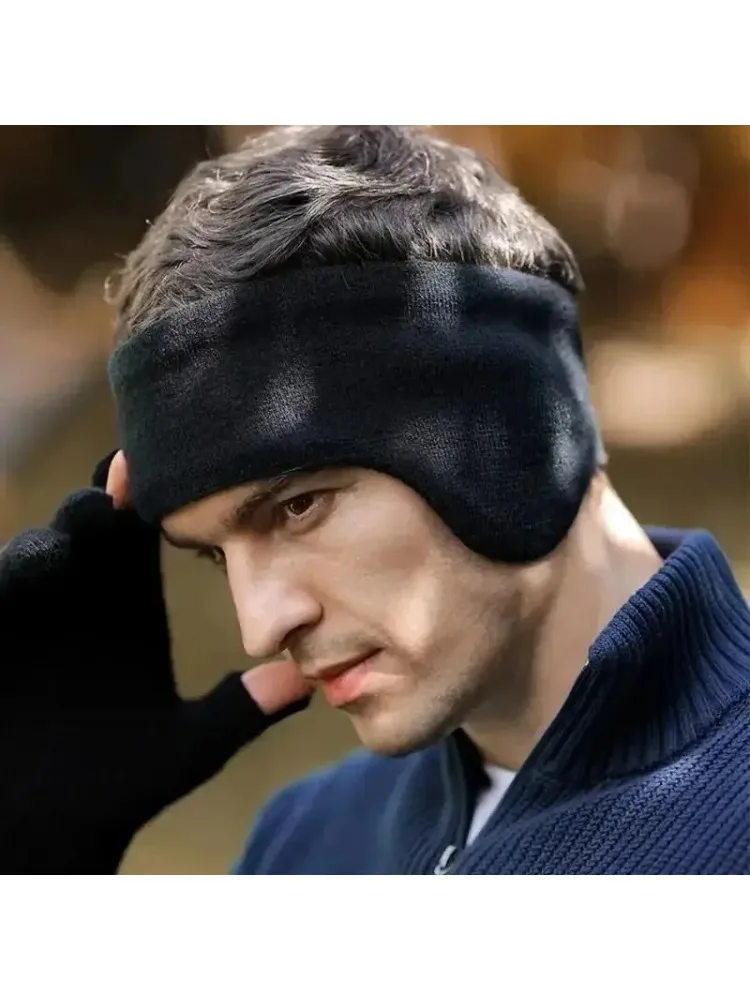 AliExpress Winter ski ear muffs hairband dual-use windproof double insulation For outdoor sports cycling running fitness camping
