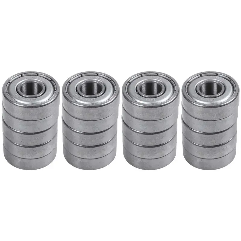 AS60-607Z 7 X 19 X 6Mm Double Shielded Deep Groove Ball Bearings 20 Pcs
