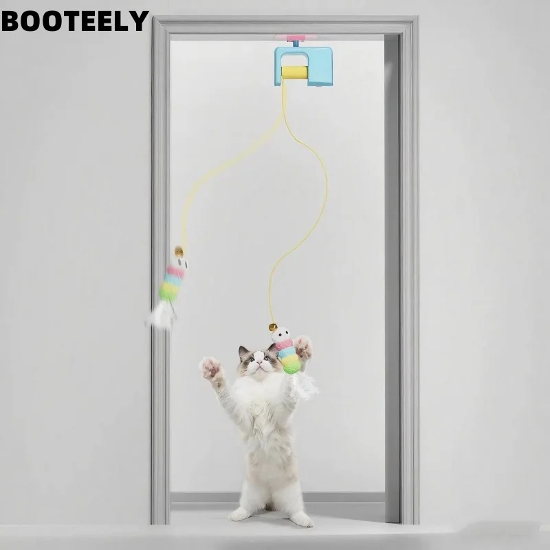 The New Type Of Cat Electric Smart Hanging Door Toy Is A Self-entertainment Entertaining And Cat-teasing Wonder