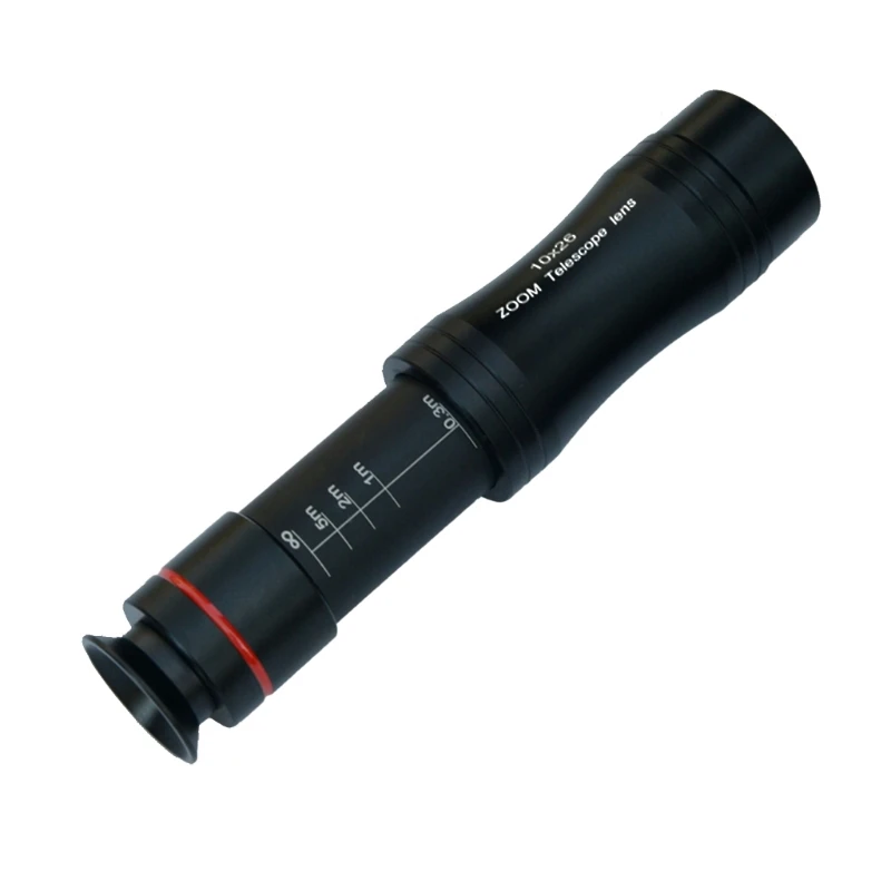 Metal Monoculars Telescopes 10 Magnification Power Miniature Observation Telescopes for Long Viewing and Shot