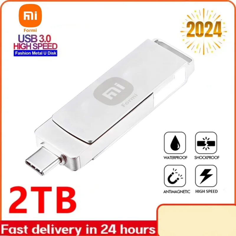 Formi 2 In 1 USB 3.0 Flash Drives Type-C Pen Drive 2TB Memory Stick 128GB 256G 512G High Speed Pendrive For Phone/Tablets/PC