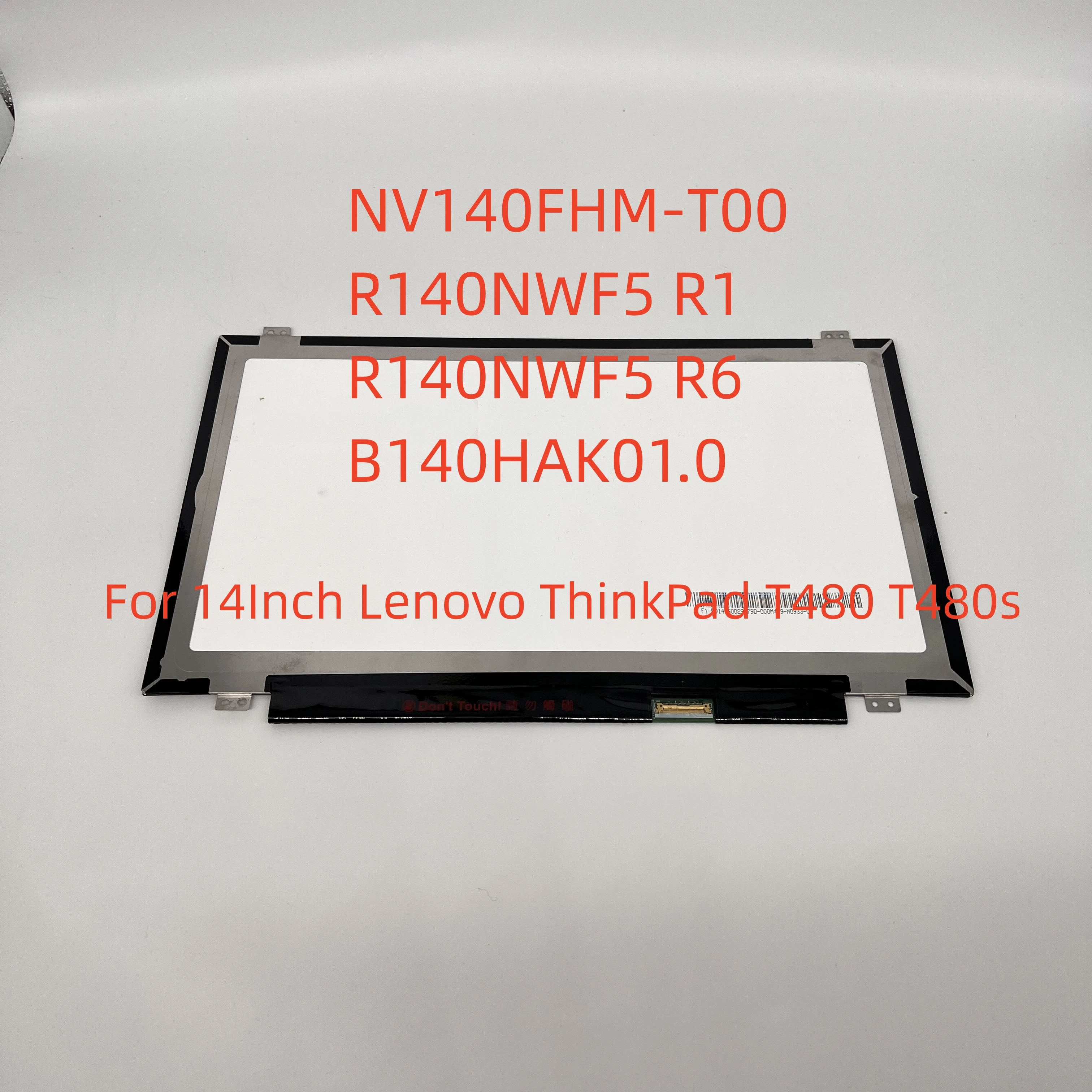 Pantalla LCD táctil para Lenovo ThinkPad T480 T480s, pantalla táctil FHD IPS de 40 pines para Lenovo ThinkPad de 14 pulgadas, R140NWF5 R1 R140NWF5 R6 B140HAK01.0