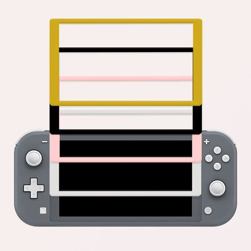 

Защитная пленка из закаленного стекла для Switch Lite с цветными краями, HD-пленка для портативной консоли, взрывозащищенные аксессуары