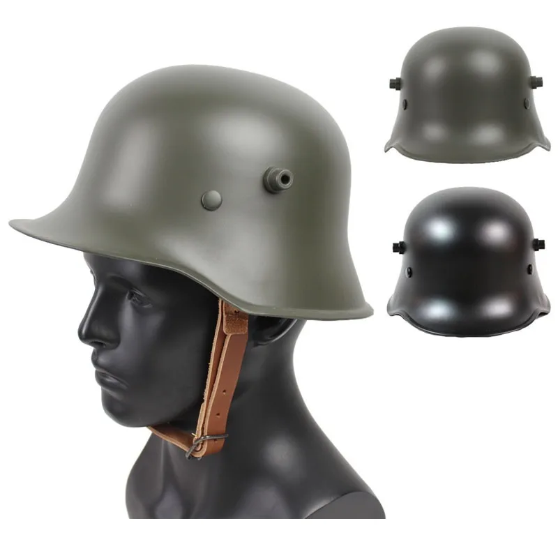 

German M16/M18 Steel Helmet Protective Work Helmet Outdoor Crash Protection Safety Memorial SteelHelmet WW2 World War 2 Hard Hat